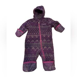 Columbia Purple and Pink Hooded Snowsuit